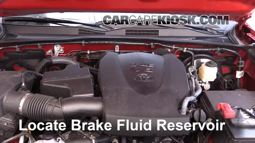 2016 Toyota Tacoma SR5 3.5L V6 Crew Cab Pickup Brake Fluid Add Fluid